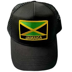 Jamaica Snapback Trucker Hat Jamaican Flag